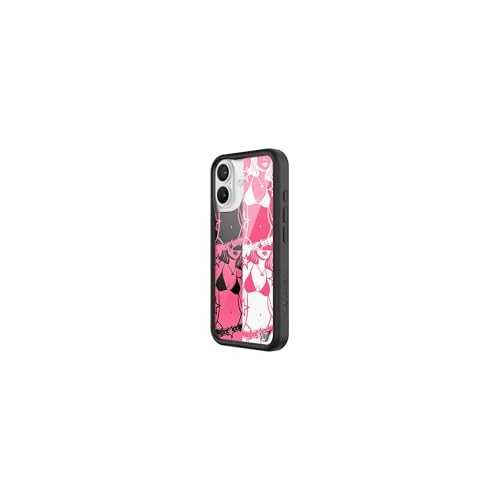 Image of Wildflower Cases - Compatible with iPhone 16 | Protective Black Bumper, 6.5ft Drop Test Certified, Women Owned Small Business | Pink Black Star Aesthetic Cute Trendy | Collab - Tara Yummy
