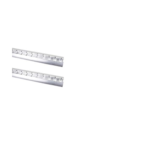 LOADCARE Starterset 2x2m Airlineschiene Zurrschiene blank halbrund gebohrt + 4 Endkappen + 10 Fittinge – Bild 3