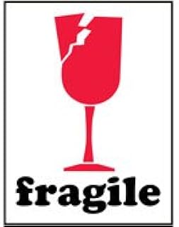 Fragile Shipping and Handling Labels IPM301 3 in. x 4 in. S-852