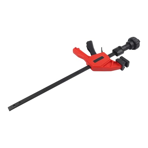 MoSundi Kit di morsetti per la lavorazione del legno con morsetti orizzontali e verticali da 20 mm, banchi da lavoro per fori per cani, 69,9 kg lateralmente e 59,9 kg, forza verso il basso, rosso per