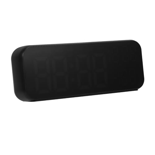 CRAFTHROU Despertador Digital LED De Temperatura y Humedad Reloj De Alarma para Adultos Pantalla Sin Batería Decoración para Dormitorio Color con Luz