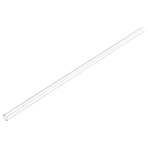 Image of uxcell Clear Rigid Tubing 17mm(43 /64'') ID x 20mm(3 /4'') OD x 2Ft Length Round Plastic Polycarbonate Tube
