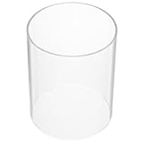 ROMISBABA Transparenter mit Einfachem Design aus Borosilikatglas Glaskerzenhalter...