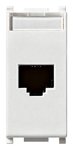 Presa RJ45 Netsafe Cat6 UTP 110 bianco 14339.6, White