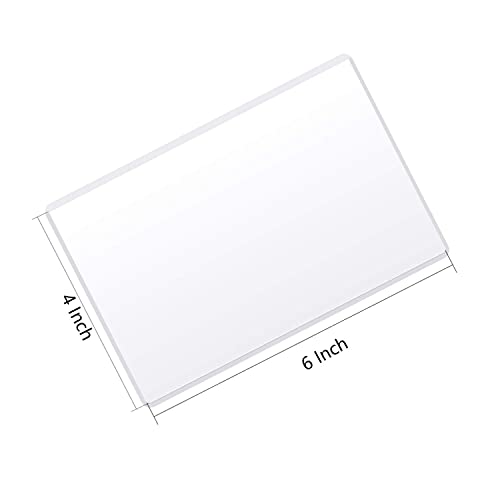 Magicfly Pack Of 15 Magnetic Picture Frame With Clear Pocket, 4 X 6 Inches Refrigerator Photo Holder For Fridge Office Cabinet Locker, White #TOP1