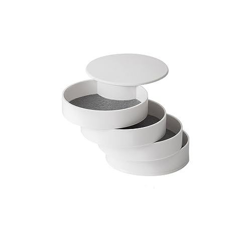 Joyero moderno minimalista contra enredos de collares y soporte para pendientes 2