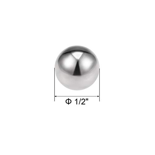 Uxcell 1/2-Inch Bearing Balls 304 Stainless Steel G100 Precision Balls 20Pcs #TOP1
