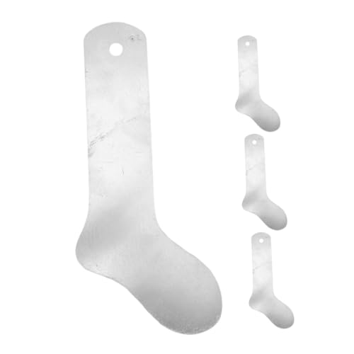 DOITOOL Sock Jigs DIY Kit 4pcs Sock Forming Boards Metal Jigs for Dye Printing