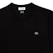 Lacoste Mens Long Sleeve Jersey Pima V-Neck T-Shirt T Shirt, Black, Large US