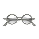 LONDON MOLE Brillen | Blaulichtfilterbrille von Moley | Runde Gläser | Coole blaue Blocker | Anti-Augenbelastung für Bildschirme | Herren Damen Unisex | Federscharniere | Grau