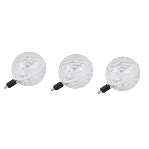 DOITOOL 3pcs Usb Charging Disco Light Led Stage for Dance Room Compact Light for Parties Bright Usb Powered Dj Lighting for Car
