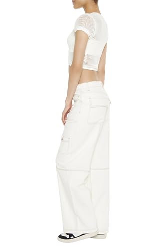 Forever 21 Women's Straight-Leg Cargo Pants4