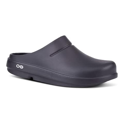 OOFOS - Unisex OOCloog - Arch Support & Impact Absorbing Ortho Comfort Clog Shoe, Black, M8/W9 UK (42 EU) Cover