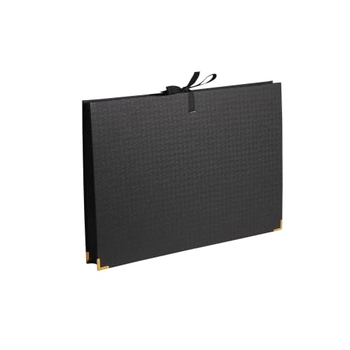 Lot de 2 Trieur extensible Office by Me®, 18 compartiments, carton recouvert papier texturé, coloris noir