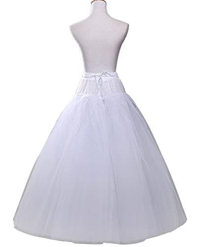 A-line Hoopless Petticoat Crinoline 4 layers Underskirt Slips for Wedding Dress Plus Size2