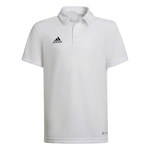 adidas Unisex Kids Polo Shirt Ent22 Polo Y, White, HC5059, 140 EU
