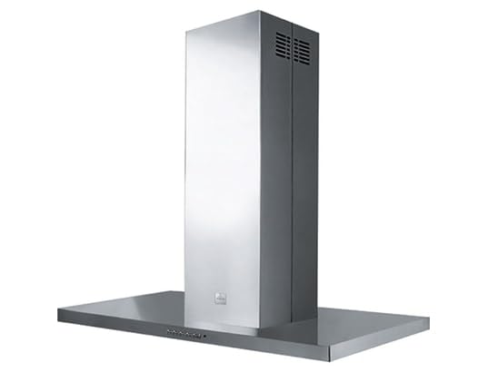 ROBLIN Hotte decorative ilot 6051235 Atrium 90 cm Inox sans moteur