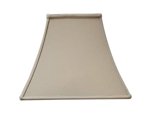 Image of Royal Designs, Inc. Regal Square Bell Lamp Shade, 5 x 10 x 9, Linen Beige (BSO-715-10LNBG)