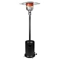 Ignovate 48,000 BTU Max Outdoor Propane Patio Heater with Wheels – Durable Powder-Coated Steel Gas Heater with Easy Ignition & Safety Shut-Off for Patio, Backyard, Garden, Restaurant (w/o waterbox)