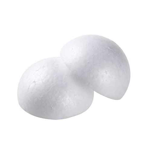 Tomaibaby Wedding Decorations 10 Pieces Foam Half Sphere Half Balls Shapes Christmas Balls Ornaments Art and Craft Supplies for Christmas Tree Tabletop Decoration Wedding Decor - Image 3