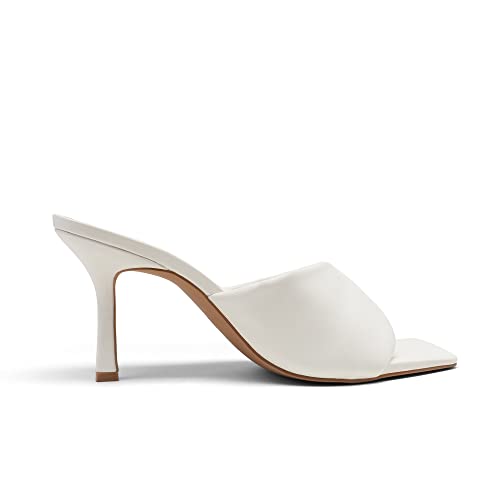 DREAM PAIRS Women’s High Stilettos Heels Mules Open Square Toe Slip On Comfort Sexy Dress Pumps Sandals Evening Party Prom Dance Shoes3