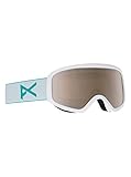 Anon Damen Insight with Spare Snowboardbrille, White/Silver Amber