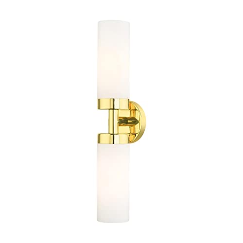 Image of Livex Lighting 15072-02 Aero Wall Sconce, Polished Brass