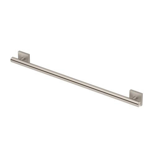 Image of Gatco 956A Elevate 30 Inch Grab Bar, Satin Nickel | ADA Bathroom Safety Grab Handle for Shower, Bathtub & Toilet Support