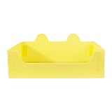 Baoblaze Cat Open Litter Pan Pet Sand Box Funny Waterproof Foldable Travel Toilet Potty Toilet for Indoor Cats, Yellow