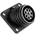 Conn Circular SKT 10 POS Screw ST Cable Mount 10 Terminal 1 Port
