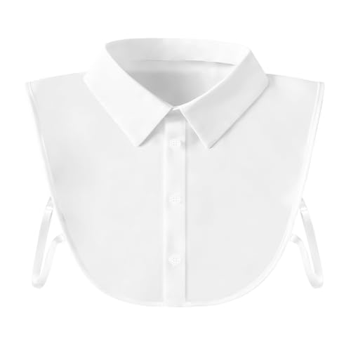 Fake Collar Shirts for Women, Versatile Dickey White Collar, Half Shirt Collar for Women & Girls