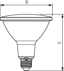 Ampoule LED E27 PAR38 Philips Master 13W dimmable pour éclairage réflecteur