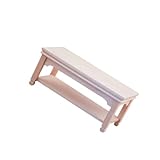 Chaise de table miniature - table à thé en bois de couleur unie pour de jolis accessoires de peinture diy.