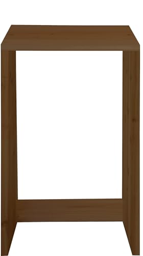 WOODPRO コの字 シェルフ 幅65cm 高さ87cm 奥行20cm マロン色 国産杉 板厚2.8cm カウンターテーブル ハイデスク ゴミ箱上ラック 棚 収納 横幅と高さは1cm単位でオーダー可 受注生産