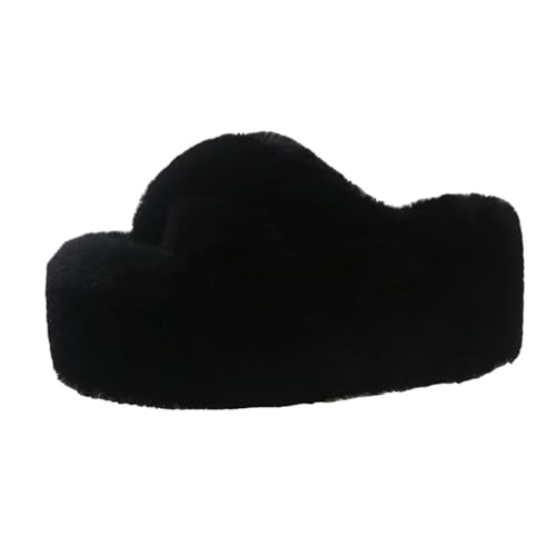 Pantoufles en fourrure femme pour réchauffer les pieds froids en automne hiver