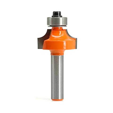 Sinoprotools Abrundfräser 8mm Schaft, Rundfräser Standard Radiusfräser Radius 6mm, Abrundfräser Fräser Oberfräse mit Kugellager, Abrundfräser für Kantenfräse/Frästisch (Ø-Schaft 8mm, R6) Cover