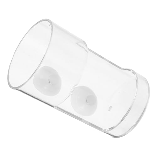 CIYODO Fish Feeder with Suction Cups Aquarium Feeding Tool for Sinking Food Transparent Design for Easy Visibility Fish Feeding Supply for Your Aquarium