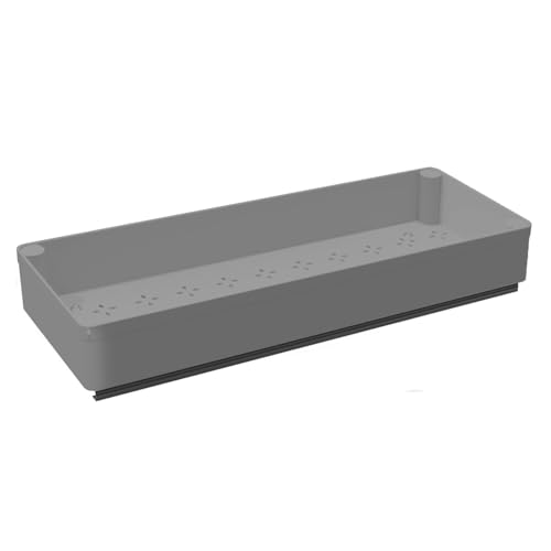 GarveeHome Expandable Pull Out Cabinet Organizer 15.75 in Deep with Raising Pad for Framed Cabinets, Roll Out Drawer Adjustable Adhesive No Drill Screw Slide Out Drawers for Kitchen S