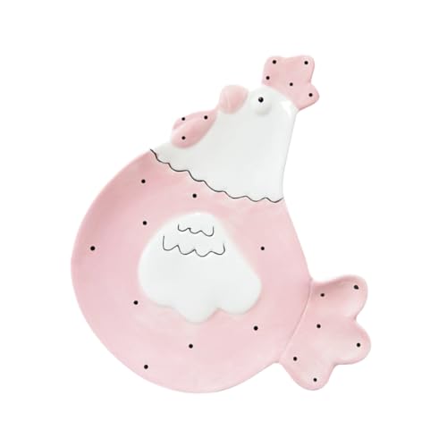 Gatuida Galletas De Pastel Para Tartas De Chuches Bandeja Para Dulces Creativa Plato De Pan Sencillo Color Rosa Porcel