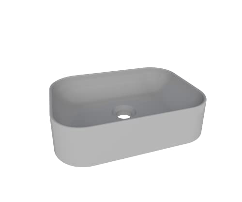 Cuba para Banheiro Luna Cinza em Mármore Sintético - Cozimax