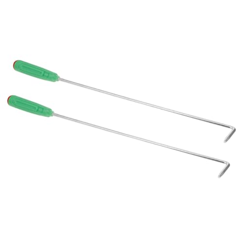 CORHAD 2個 アウトドア ア兼用ステンレス製ファイヤーピットポーカー 長柄設計で持ちやすくキャンプ バーベキュー 暖炉用火かき棒