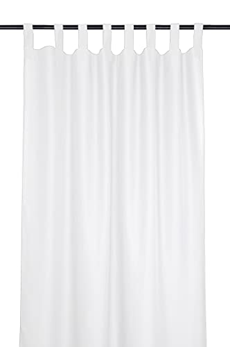 Stof - Rideau - Modèle Nelson - Blanc - 135x260 cm - 100% Polyester