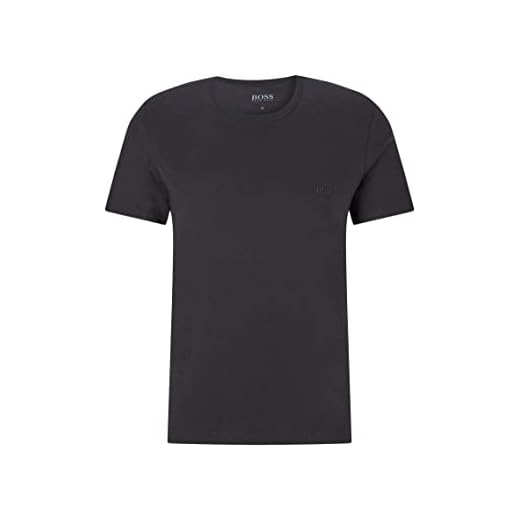 BOSS Män RN 3P CO T-shirt Regular Fit, Paket med 3, Vit/Grå/Svart, L