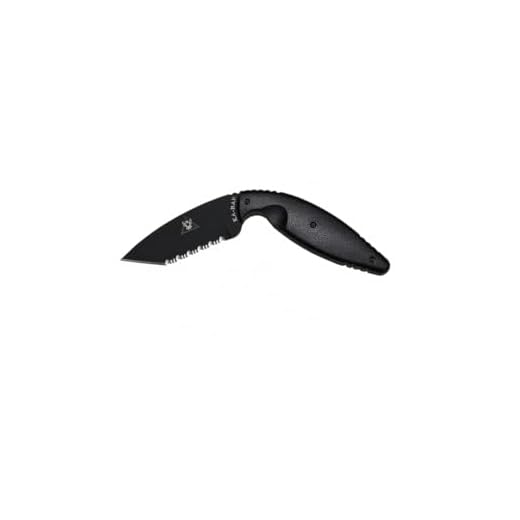 KA-BAR Large TDI, Zytel Handle, Tanto Point, Serr, Plastic Sheath