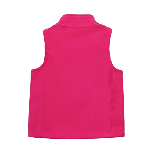 Image of Mud Kingdom Boys Girls Polar Fleece Vest Jacket Ligntweight Plain Vest Full Zipper Sleeveless