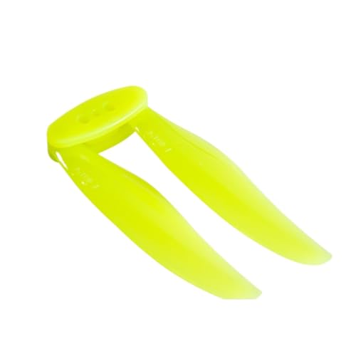 Hélice canalisée F4019 pliable 4 pouces 2 pales jaune pour moteur drone Whoop 2CW 2CCW