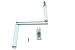 Produktbild SN-TEC Kurbel/Kurbelstange/Gelenkkurbel für Rolladen und Oberlichter Fenster weiß incl. Kurbelhalter