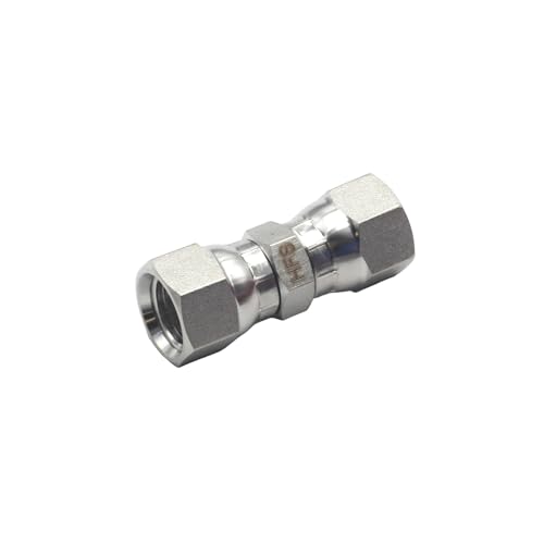 Image of HFS(R) 1 /4 inch Female JIC Swivel x 1 /4 inch Female JIC Swivel Nut Union Stainless Steel 304