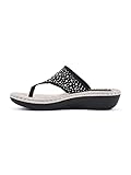 CLIFFS BY WHITE MOUNTAIN Calling Women's Thong Sandal, Black/Fabric, 9 M