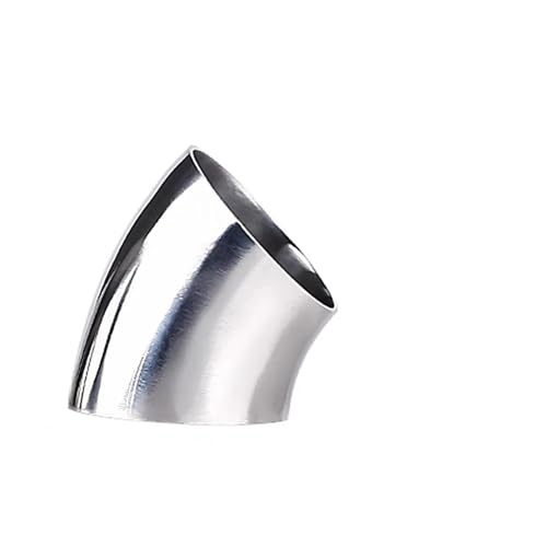 Codo de soldar de 38mm en acero inoxidable SS304 para evitar fugas en desvíos de 45° 5